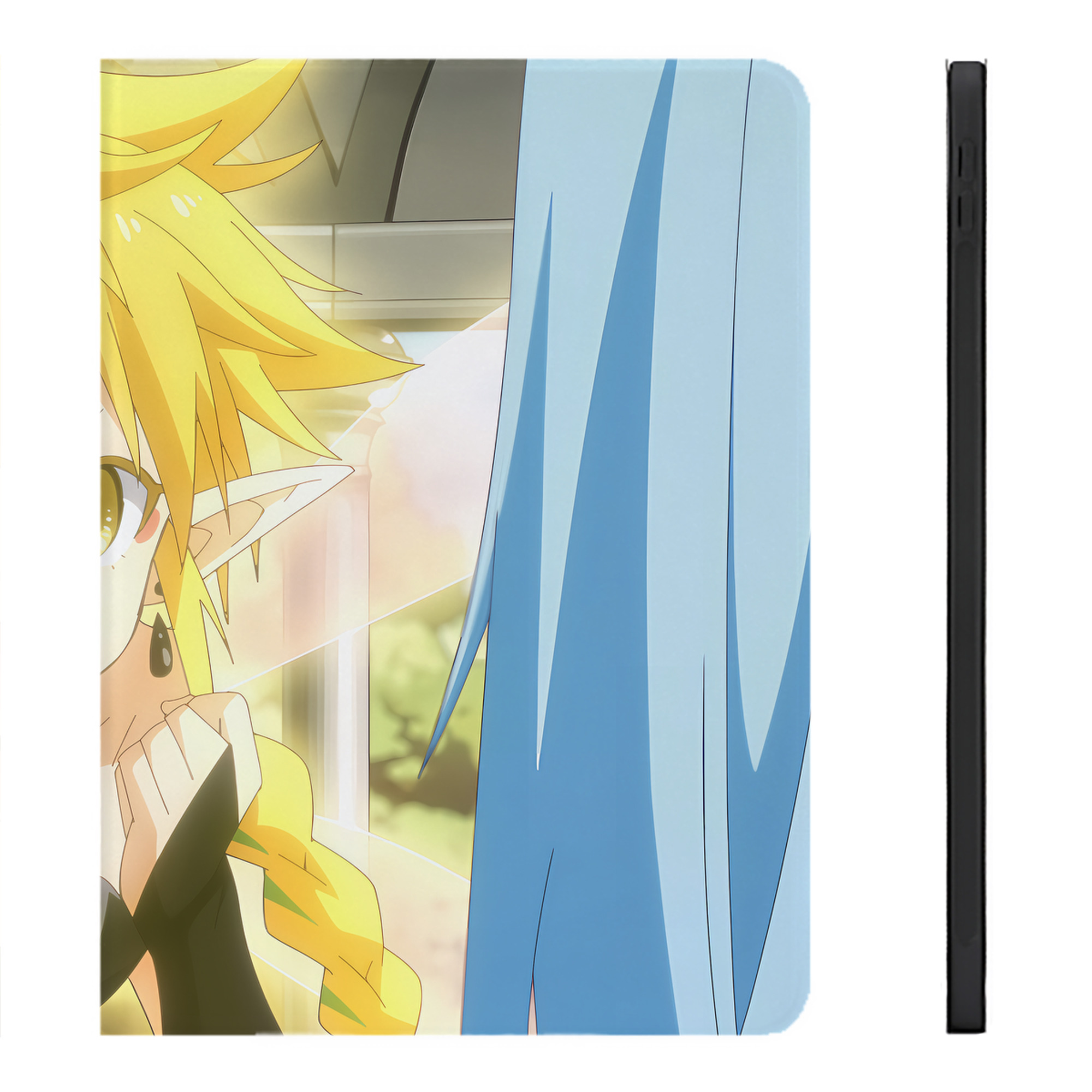 （画像用） 転スラ Regarding Reincarnated to Slime IPadケース ペンホルダー付き ブックスタイルデザイン